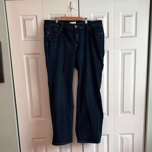NWOT Women’s Dark Blue Straight-Leg Jeans